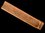 Halter für Räucherstäbchen mit Aschemulde aus schwarzem Bambus mit geschnitztem Vajra